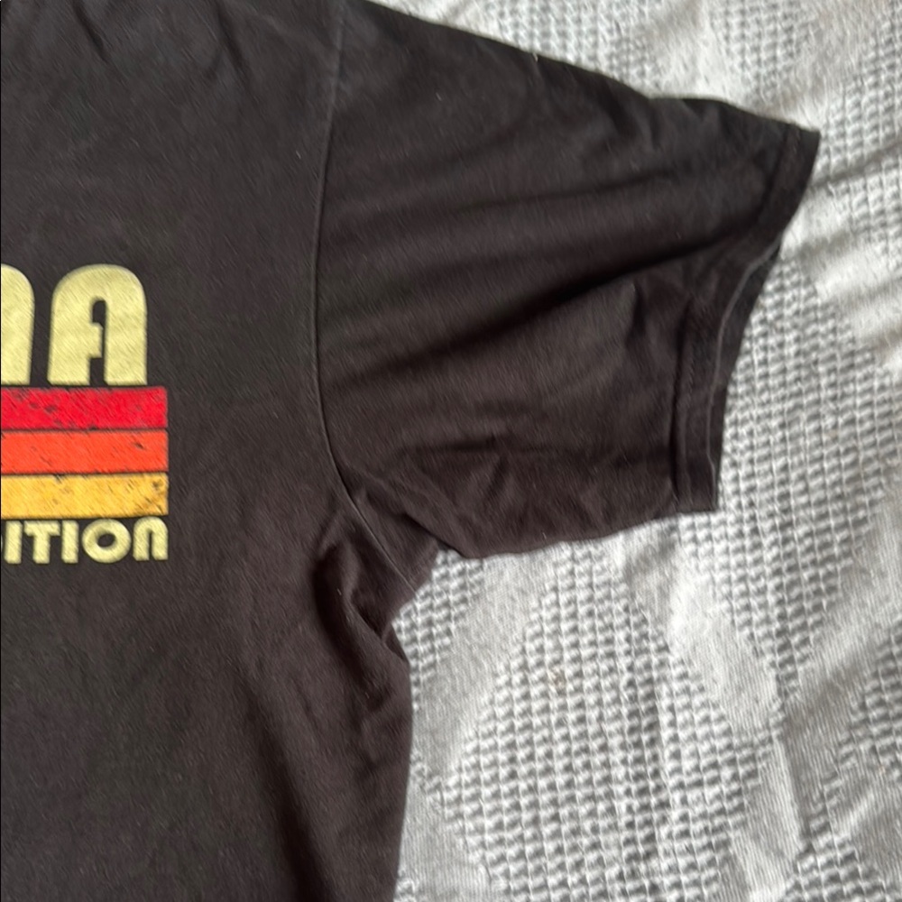 Madonna Black Graphic T-Shirt with Yellow and Red Design Size Large - Picture 3 of 10
